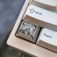 1.25U R1 Titanium Alloy Artisan Keycaps Precision Pointillism for Mechanical Keyboard -Anya